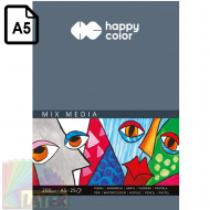 Blok Mix Media 200g Happy Color A5 - happy_color_mix_media_200gsm_a5_25krt_ha_1520-a25_later_plastyczne_lublin_pl_01.png