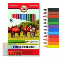 Kredki Koh-i-Noor triocolor 12 kolorów trójkątne - kredki-triocolor-kin-12-kolorow_konie_later_plastyczne_lublin_pl.png