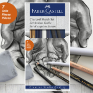 Zestaw rysunkowy Charcoal Sketch Set Faber Castell - zestaw-do-szkicowania-faber-castell-7-sztuk-later-plastyczne-lublin-pl.png